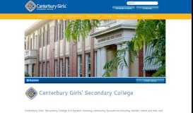 
							         Canterbury Girls Secondary College								  
							    