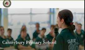 
							         Canterbury Primary School								  
							    
