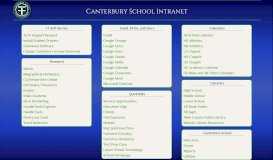 
							         Canterbury School Intranet								  
							    