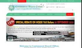 
							         Cantonment Board Clifton: Home page								  
							    