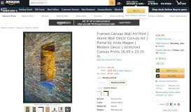 
							         Canvas Art Framed 'Portal' by Andy Magee: Outer Size ... - Amazon.com								  
							    