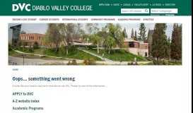
							         Canvas - Diablo Valley College								  
							    