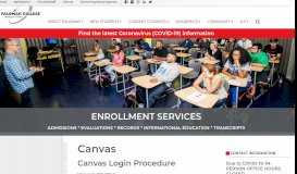 
							         Canvas – Enrollment Services - Palomar College								  
							    