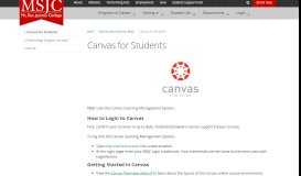 
							         Canvas for Students - MSJC								  
							    