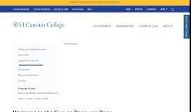 
							         Canvas Information page - El Camino College								  
							    