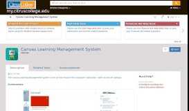 
							         Canvas Learning Management System (Canvas) | my.citruscollege.edu								  
							    