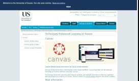 
							         Canvas : Learning technologies : Technology ... - University of Sussex								  
							    