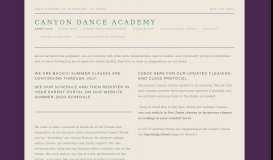 
							         Canyon Dance Academy								  
							    