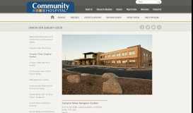 
							         Canyon View Surgery Center | Community Hospital								  
							    