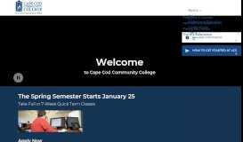 
							         Cape Cod Community College – Homepage								  
							    