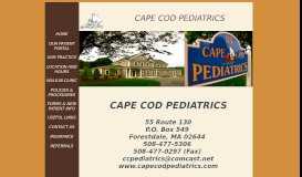 
							         Cape Cod Pediatrics								  
							    