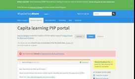
							         Capita learning PIP portal - a Freedom of Information request to ...								  
							    