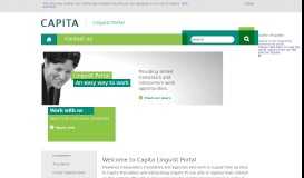 
							         Capita Linguist Portal - Capita Translation and Interpreting								  
							    