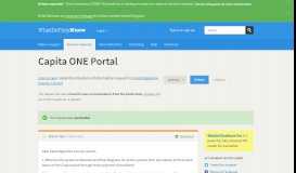
							         Capita ONE Portal - a Freedom of Information request to ...								  
							    