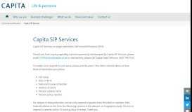 
							         Capita SIP Services - Capita Life and pensions								  
							    