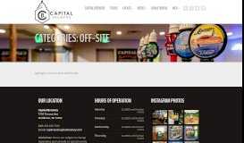 
							         Capital Brewery Off Site Events								  
							    