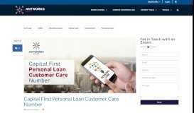 
							         Capital First Personal Loan Customer Care Number - Antworks Money								  
							    