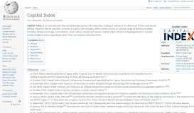 
							         Capital Index - Wikipedia								  
							    