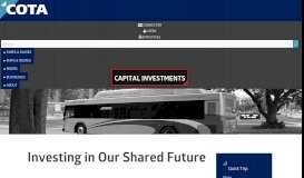 
							         Capital Investments – COTA								  
							    
