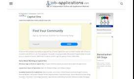 
							         Capital One Application, Jobs & Careers Online - Job-Applications.com								  
							    