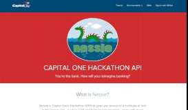 
							         Capital One Hackathon API								  
							    
