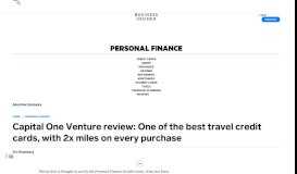 
							         Capital One Venture Rewards card benefits, review [2019] - Business ...								  
							    