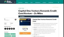 
							         Capital One Venture Rewards Credit Card Review - 2x Miles								  
							    