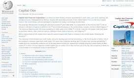 
							         Capital One - Wikipedia								  
							    