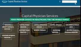 
							         Capital Physician Services –								  
							    