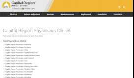 
							         Capital Region Physicians Clinics | Capital Region Medical Center								  
							    