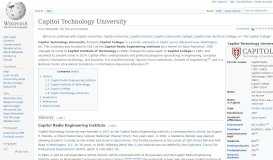 
							         Capitol Technology University - Wikipedia								  
							    