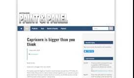 
							         Capricorn is bigger than you think - Australasian Paint & Panel								  
							    