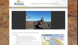 
							         Capricorn Southeast - Aurora Minerals Limited								  
							    
