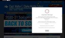 
							         Capt. Walter E. Clarke Middle School / Homepage								  
							    