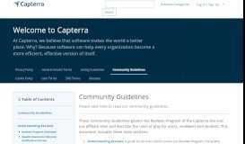 
							         Capterra Reviews Community Guidelines								  
							    
