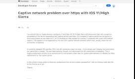 
							         Captive network problem over https with IOS 11/... |Apple ...								  
							    