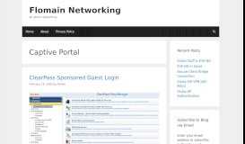 
							         Captive Portal Archives - Flomain Networking								  
							    
