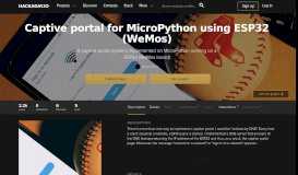 
							         Captive portal for MicroPython using ESP32 (WeMos) | Hackaday.io								  
							    