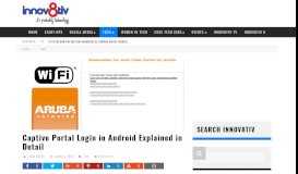 
							         Captive Portal Login in Android Explained in Detail | Innov8tiv								  
							    