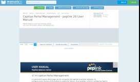 
							         Captive Portal Management - Peplink 20 User Manual [Page 128]								  
							    