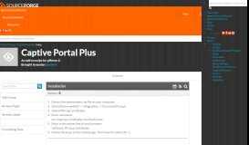 
							         Captive Portal Plus / Help / Installation - SourceForge								  
							    