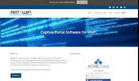 
							         Captive portal software for UniFi | Art of WiFi								  
							    