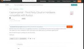 
							         Captive portal - Third Party Cloud or Hardware compatible with ...								  
							    