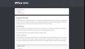 
							         Captive Portal [wiki.ipfire.org] - the IPFire wiki!								  
							    