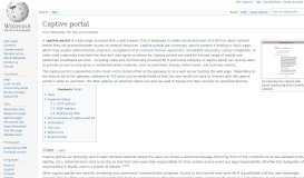 
							         Captive portal - Wikipedia								  
							    