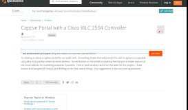 
							         Captive Portal with a Cisco WLC 2504 Controller - Wireless ...								  
							    