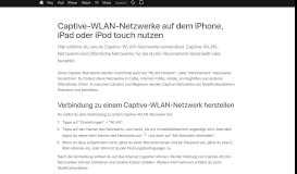 
							         Captive-WLAN-Netzwerke auf dem iPhone, iPad oder iPod touch ...								  
							    