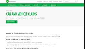 
							         Car and vehicle claims | CGU Insurance								  
							    