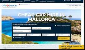 
							         Car hire in Mallorca - High quality car rental | Auto Europe								  
							    