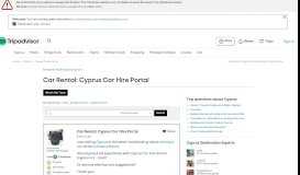 
							         Car Rental: Cyprus Car Hire Portal - Cyprus Forum - TripAdvisor								  
							    